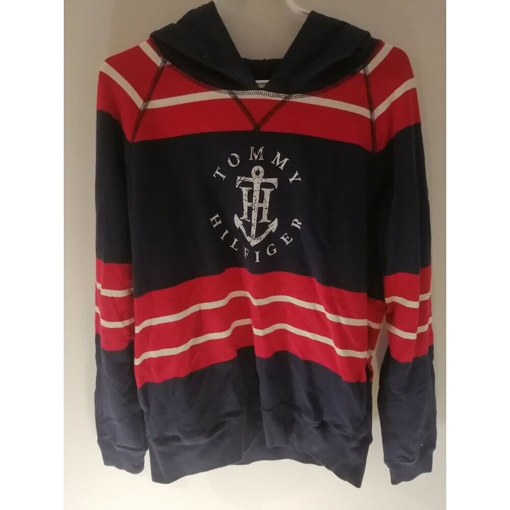 Tommy Hilfiger Long Sleeve Hooded Shirt Size Large